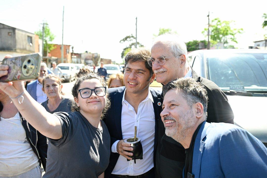 Axel Kicillof encabezoacute actos en distintos puntos del conurbano para apuntalar la candidatura de Jorge Taiana