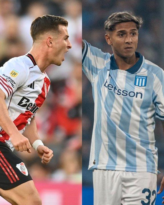 Racing y River duelo decisivo en Rosario por los cuartos de final de la Copa Argentina