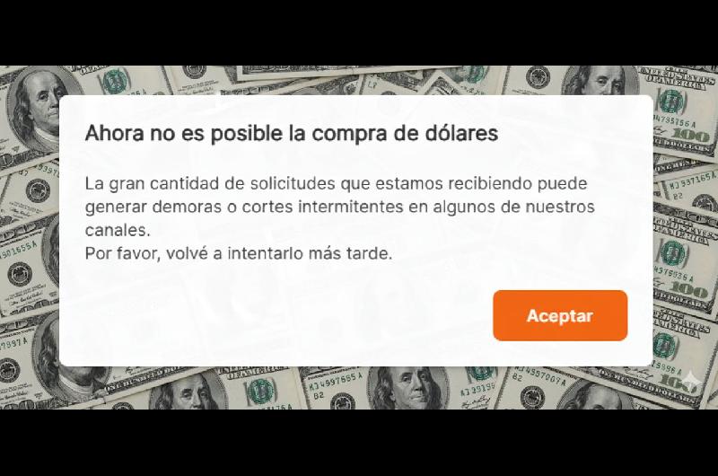 ldquoSAQUEN LA GUITArdquo- paacutenico en las redes despueacutes de que Banco Galicia alertara por demoras en compra de doacutelares