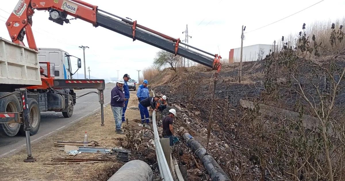 Repararon acueducto dantildeado trasincendio intencional en barrio Norte