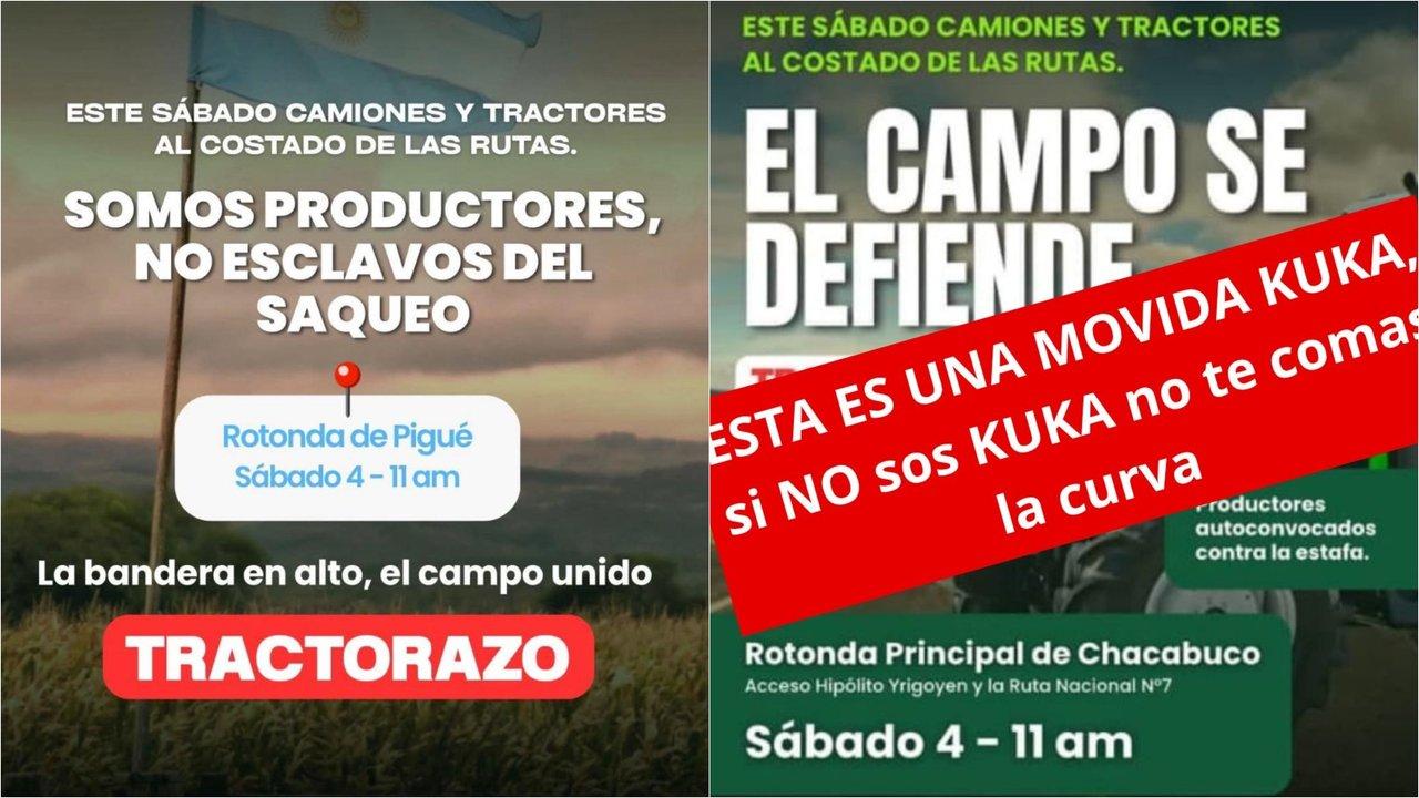 Poleacutemica en redes- convocan a un tractorazo contra Javier Milei y libertarios denuncian que es ldquomovida kukardquo