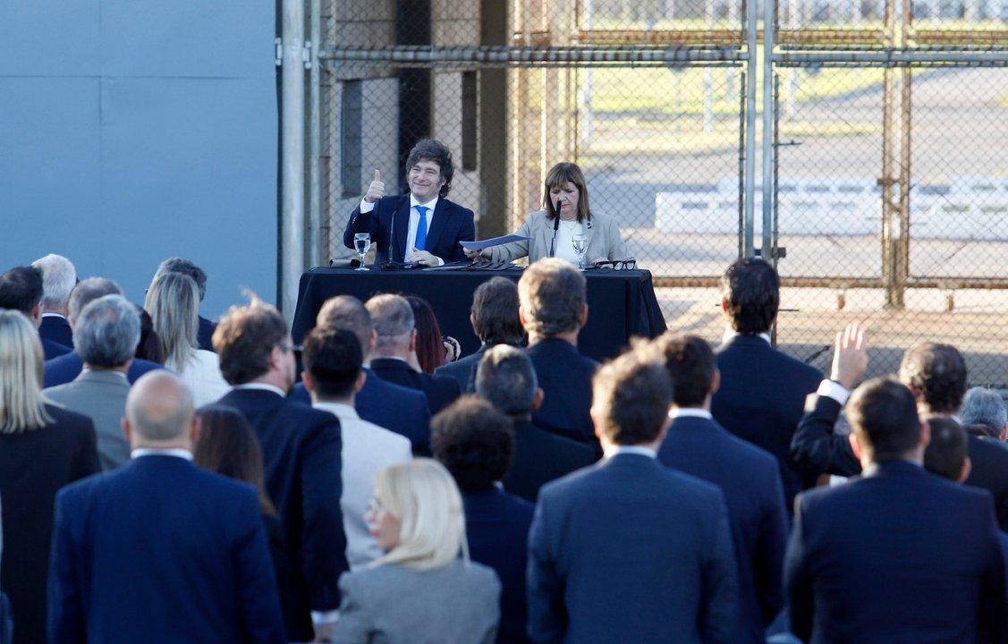 Escondieron a Espert durante el acto de Milei en Ezeiza
