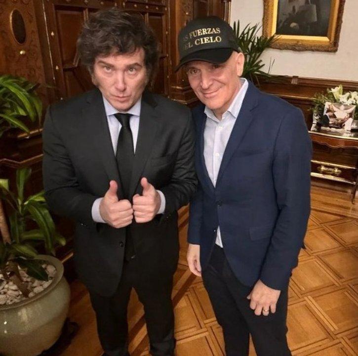 Javier Milei se reuacutene con Joseacute Luis Espert en la Quinta de Olivos