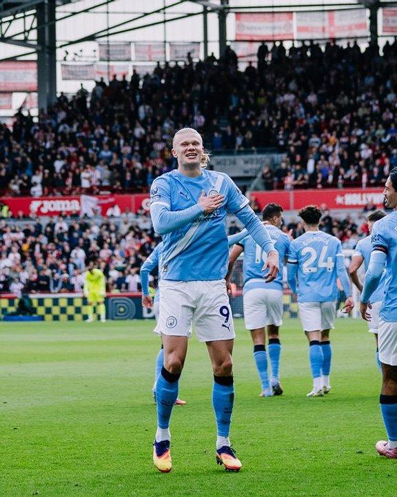 Con gol de Haaland el Manchester City vencioacute a Brentford y se acercoacute a la cima de la Premier League