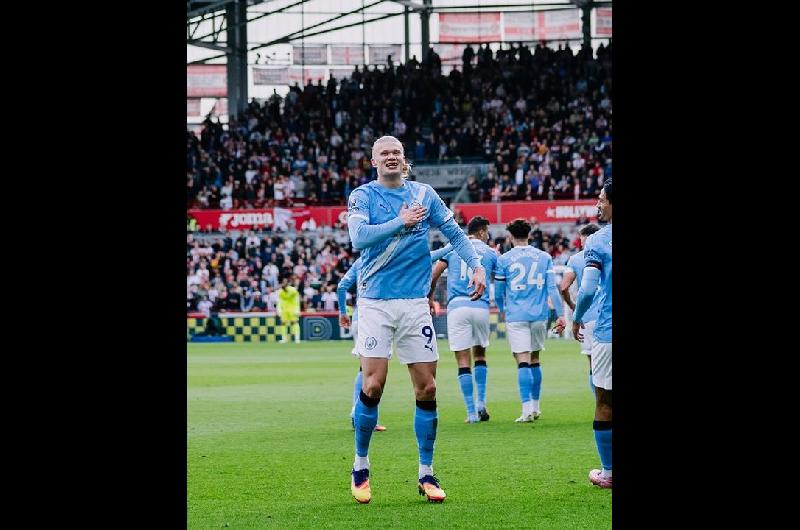 Con gol de Haaland el Manchester City vencioacute a Brentford y se acercoacute a la cima de la Premier League