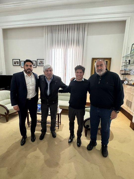 Heacutector Daer y Hugo Moyano se mostraron con Kicillof