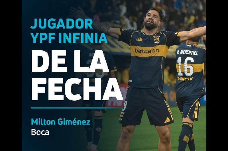 Milton Gimeacutenez figura de la Fecha 11 tras su doblete en La Bombonera