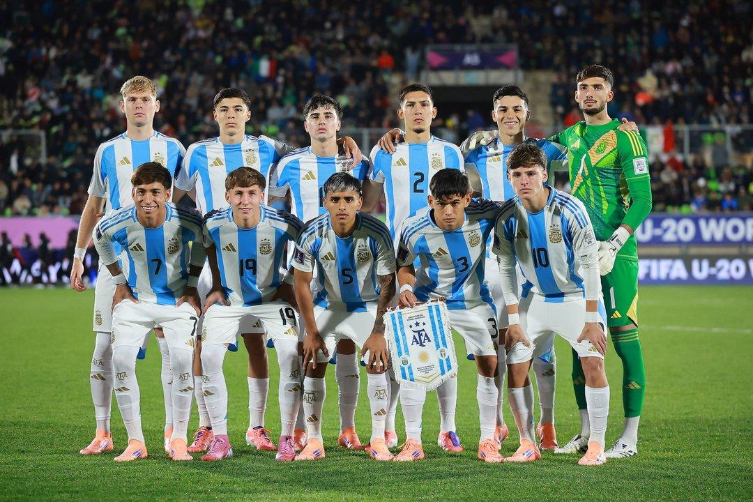 La probable alineacioacuten de Argentina Sub-20 contra Nigeria en el Mundial