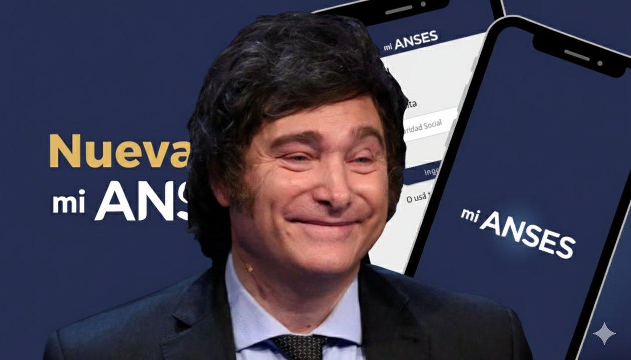Javier Milei sorprendioacute y habilitoacute tramitar una pensioacuten por Internet de Anses para los que no tienen aportes
