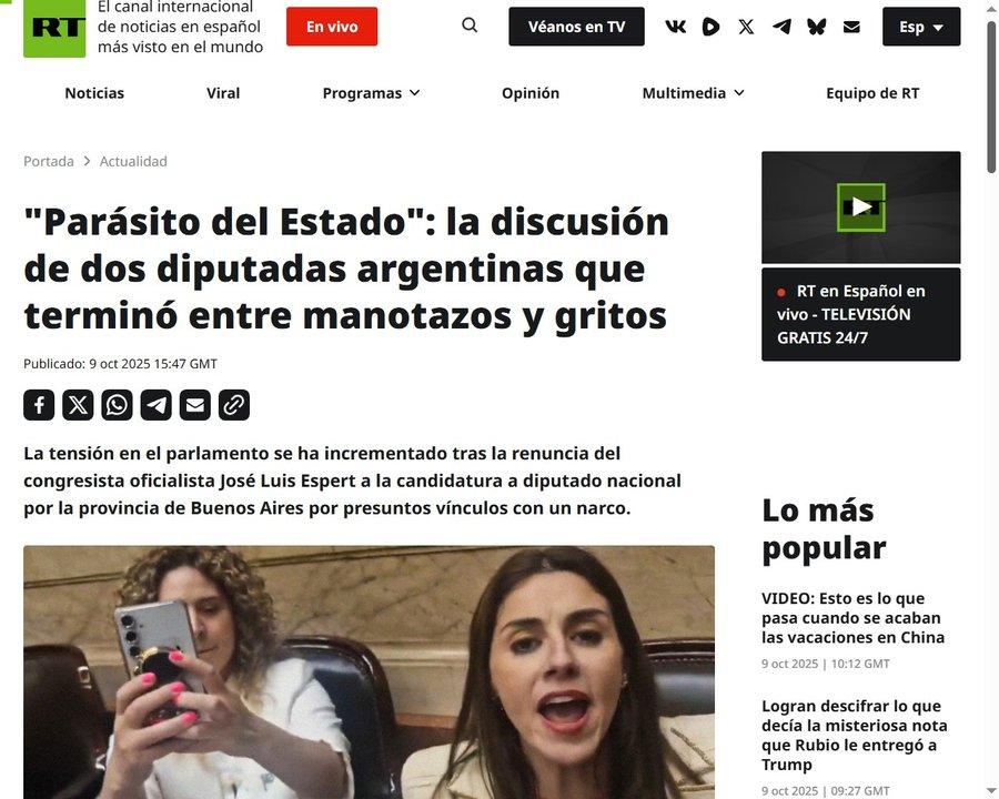 Escandalete For Export de las diputadas Arrieta Lemoine y Pagano 