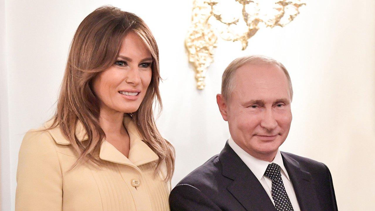 Melania Trump reveloacute que mantiene contacto epistolar con Putin en favor de los nintildeos