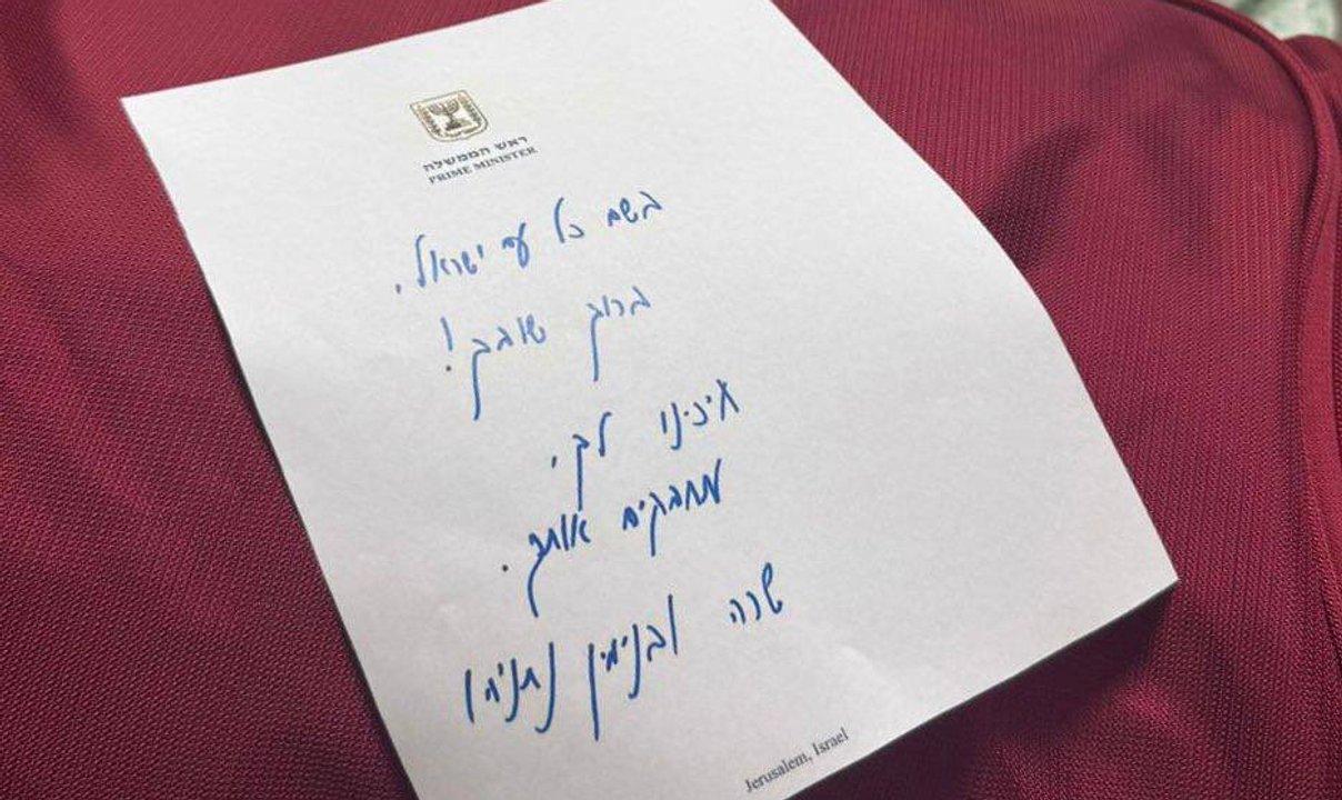 Queacute dice la carta que Netanyahu y su esposa le escribieron a los rehenes liberados