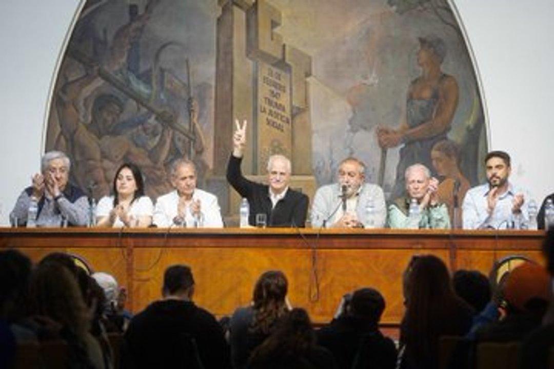 La CGT hizo un acto con Taiana y llamoacute a reventar las urnas con Fuerza Patria