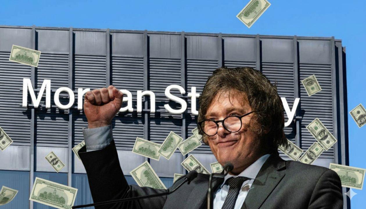 A cuaacutento se iraacute el doacutelar si a Milei le va bien en las elecciones seguacuten Morgan Stanley