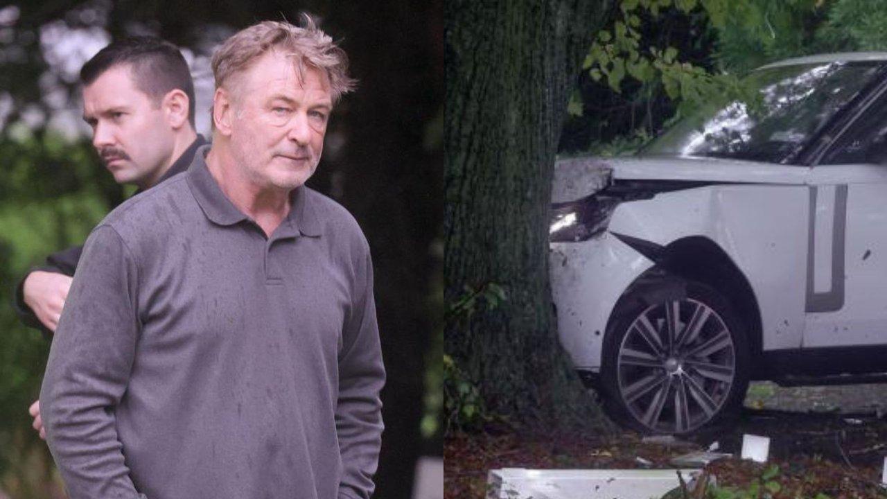 Poleacutemica con Alec Baldwin- chocoacute su Range Rover contra un aacuterbol en Los Hamptons
