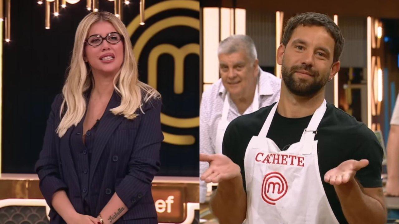 MasterChef Celebrity- la insoacutelita pregunta que Wanda Nara le hizo a Cachete Sierra sobre el origen de su apodo