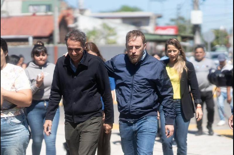 Otermiacuten Y Katopodis supervisaron obras de reconstruccioacuten en Lomas de Zamora