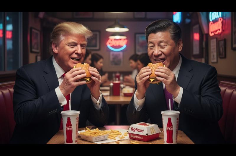 Argentina zona de paz en la guerra comercial entre Trump y Xi Jinping- McDonaldacutes abre local en barrio chino