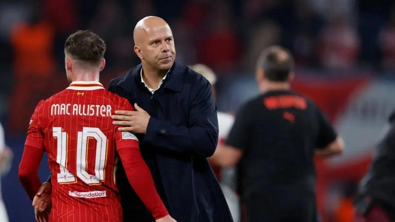 Arne Slot se enojoacute con Mac Allister- ldquoSe perdioacute muchos partidosrdquo