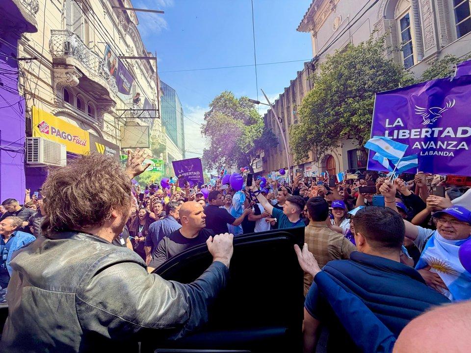 Javier Milei aludioacute a Cristina Kirchner y desatoacute el grito de tobillera en Santiago del Estero