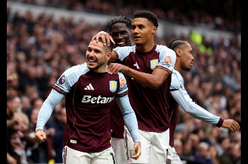Aston Villa se lo dio vuelta al Tottenham con intervencioacuten del argentino Buendia