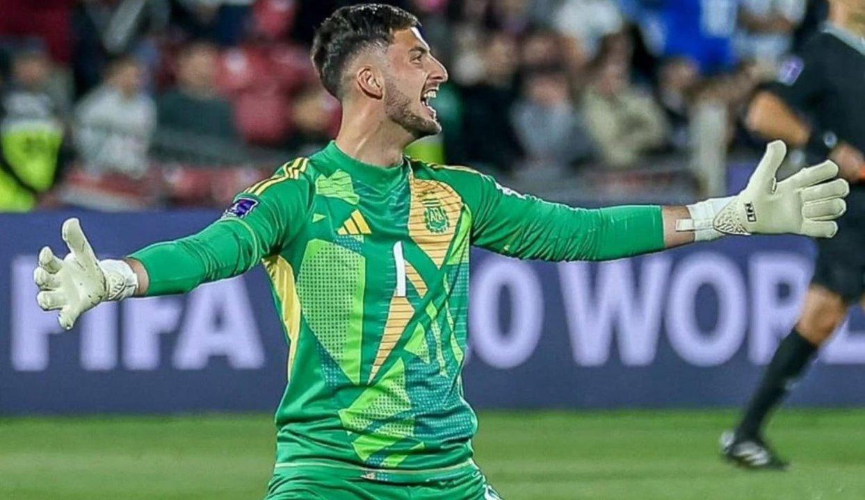 Santino Barbi- de entrenar en el barro a ser el mejor arquero del Mundial Sub-20