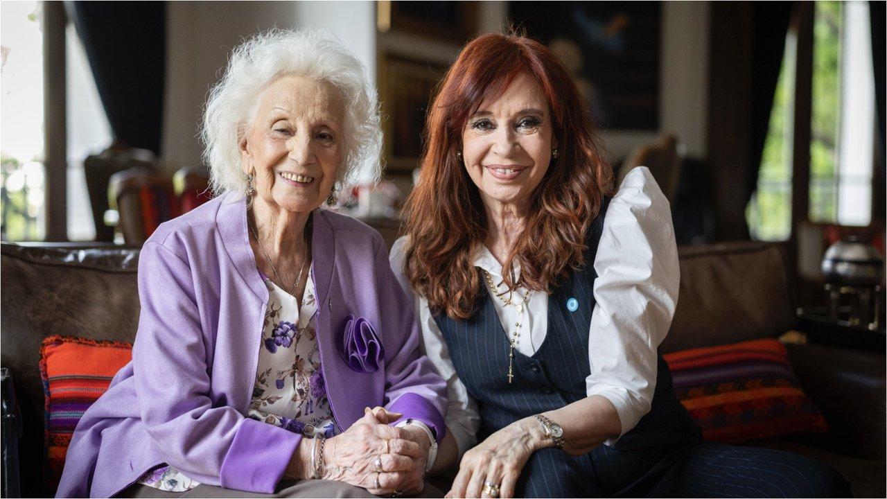 El saludo de Cristina Kirchner a Estela de Carlotto por sus 95 antildeos- ldquoTransformoacute su dolor en obra colectivardquo