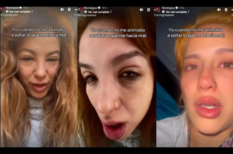 Las preocupantes fotos que publicoacute Flor Vigna