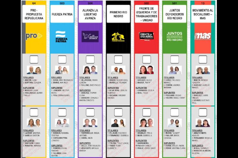 Riacuteo Negro elige tres senadores y dos diputados este domingo 26 de octubre