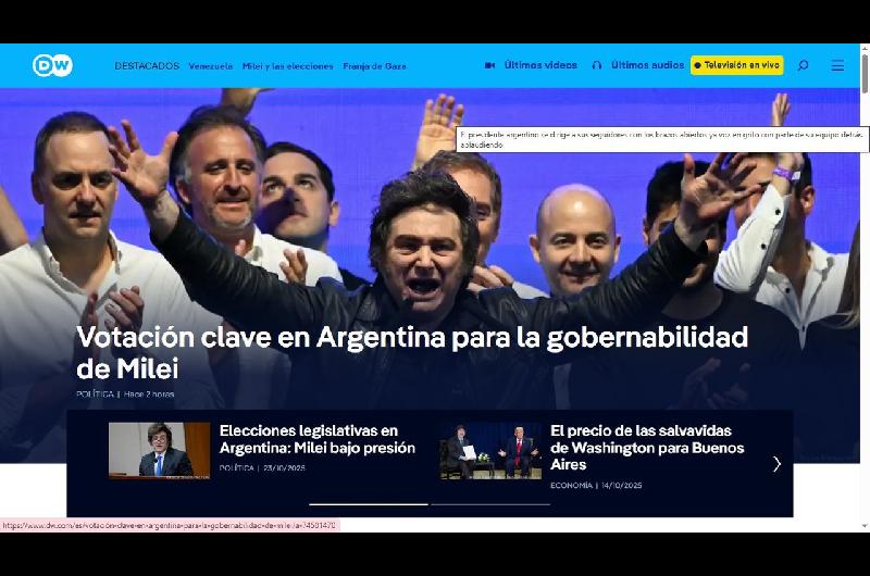 Las elecciones de la Argentina conquistan la primera plana de un medio europeo
