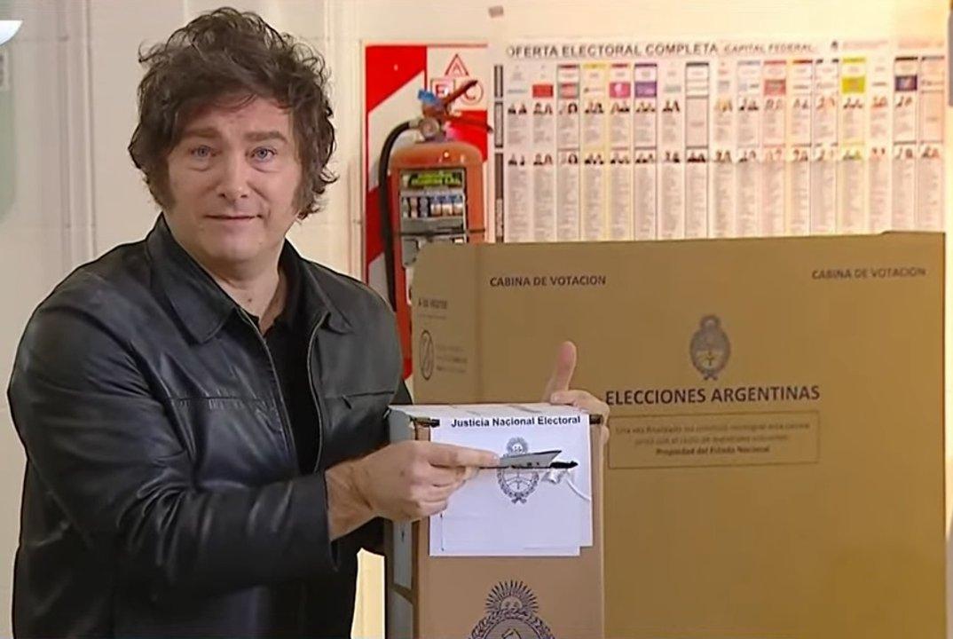 Javier Milei votoacute en la UTN