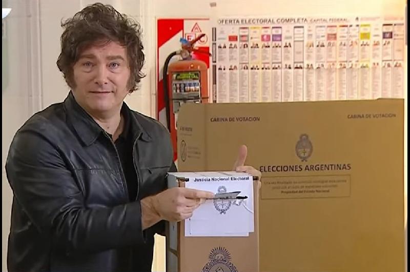 Javier Milei votoacute en la UTN