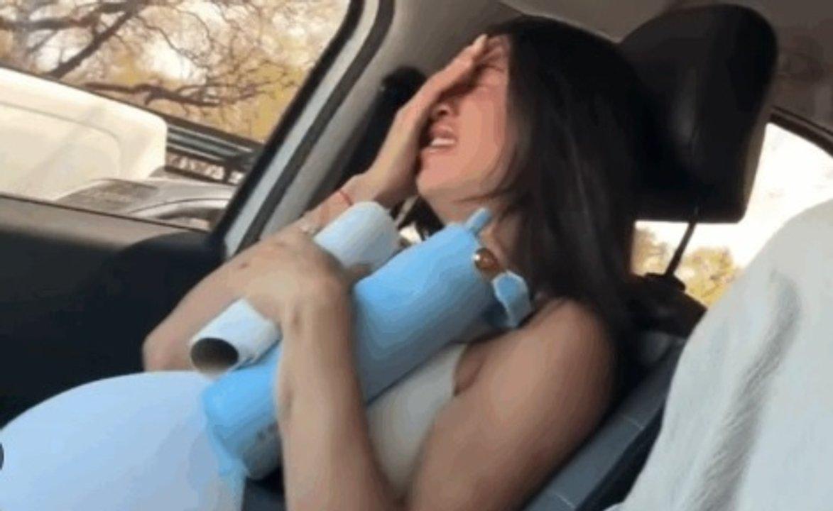 El video de la China Ansa en pleno trabajo de parto