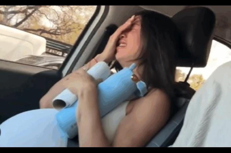 El video de la China Ansa en pleno trabajo de parto