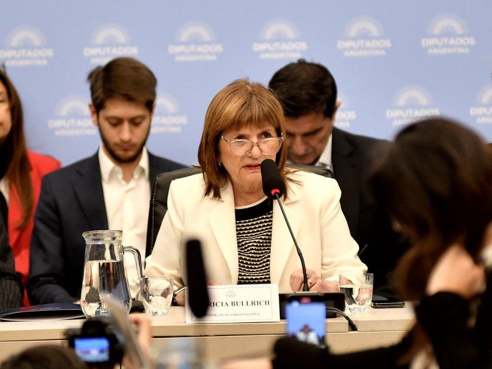 Bullrich- ldquoSin seguridad no hay libertadrdquo el Gobierno defiende su poliacutetica contra el delito