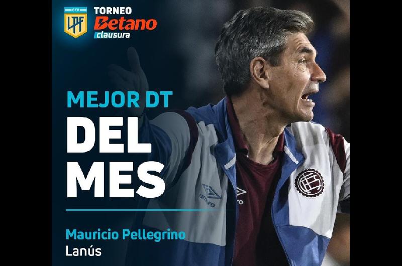 Mauricio Pellegrino elegido Mejor DT del mes