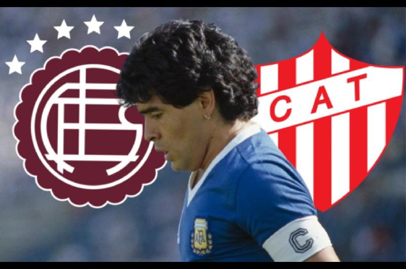 El diacutea que Maradona hizo olvidar la rivalidad entre Lanuacutes y Talleres por una causa solidaria
