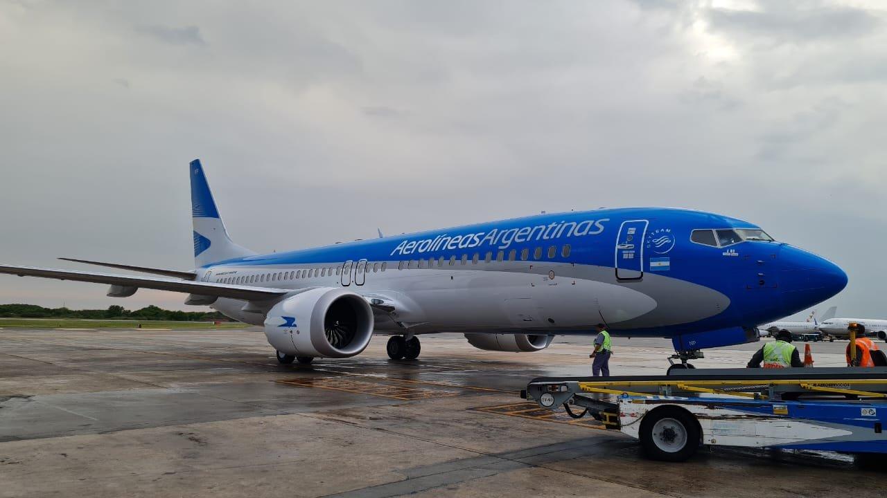 UN nuevo Boeing 737 Max cero kiloacutemetros se suma a la flota de Aeroliacuteneas Argentinas