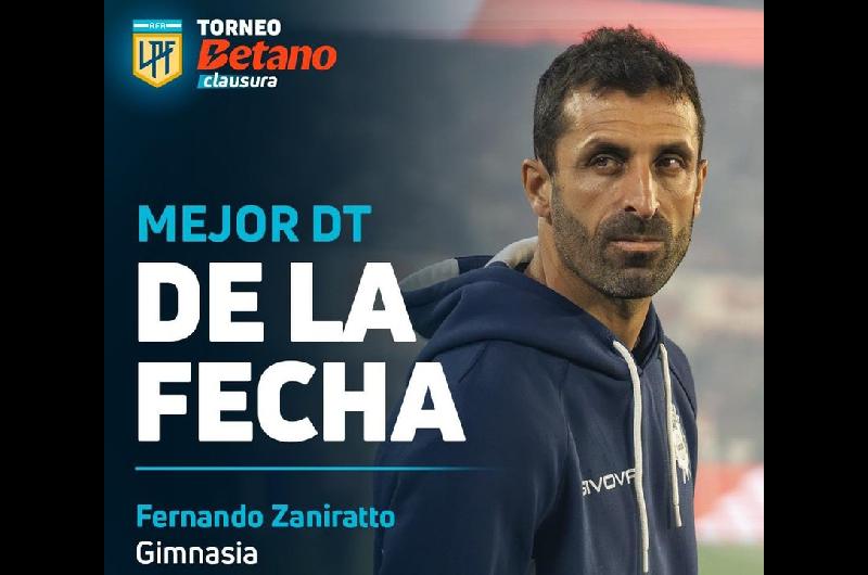  Zaniratto le ganoacute la pulseada a Gallardo y se quedoacute con el premio al Mejor DT de la Fecha