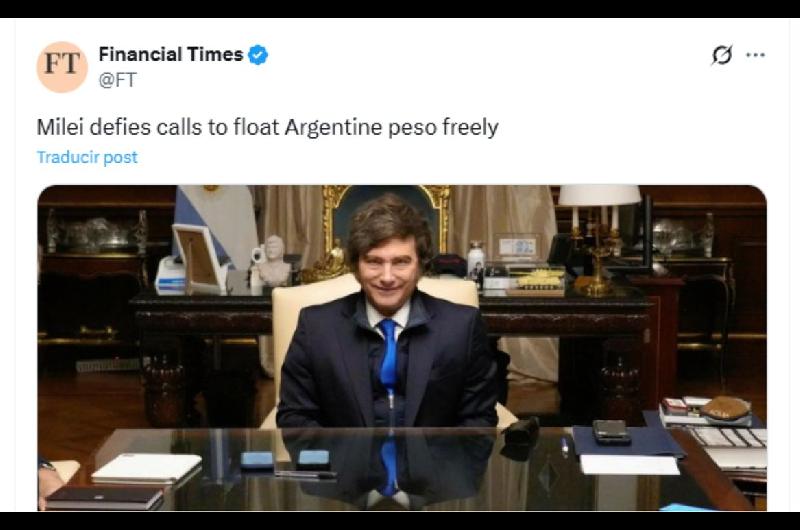 Javier Milei- ldquoEl Tesoro estadounidense intervino cuando vio una oportunidad de negociordquo 