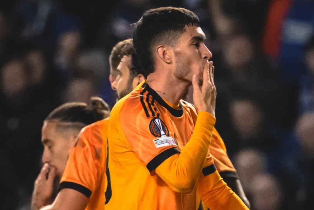 Asiacute fue el gol de Matiacuteas Souleacute ante Rangers en la Europa League