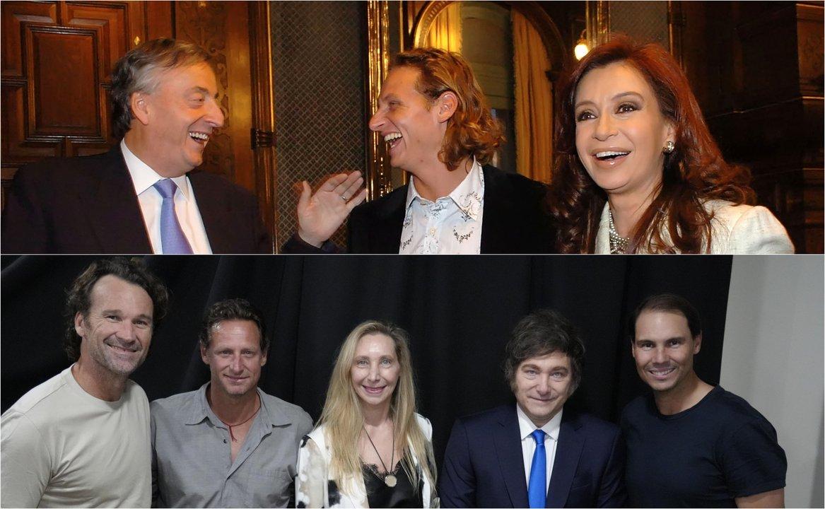 David Nalbandian del spot Dolores Argentina para Cristina Kirchner a la foto abrazado con los Milei