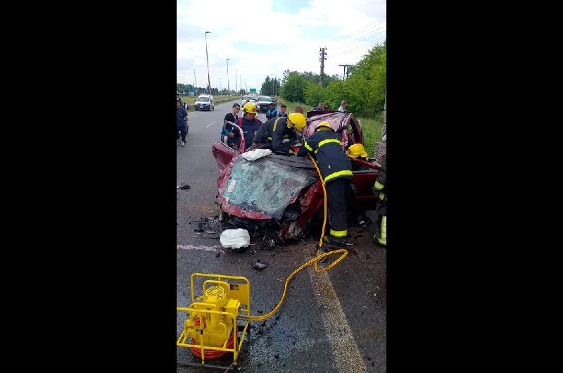 Un muerto y un herido grave tras un violento choque en Ruta 36