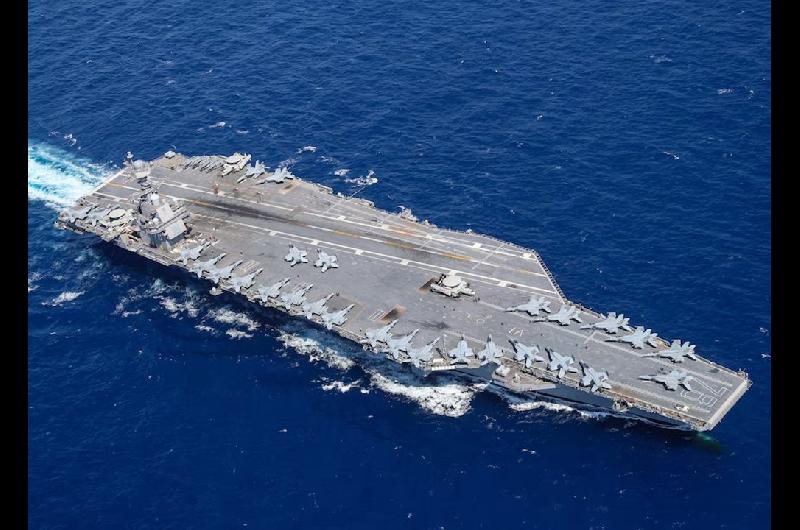 Estados Unidos desplegoacute un portaaviones en el Caribe y generoacute reacciones internacionales