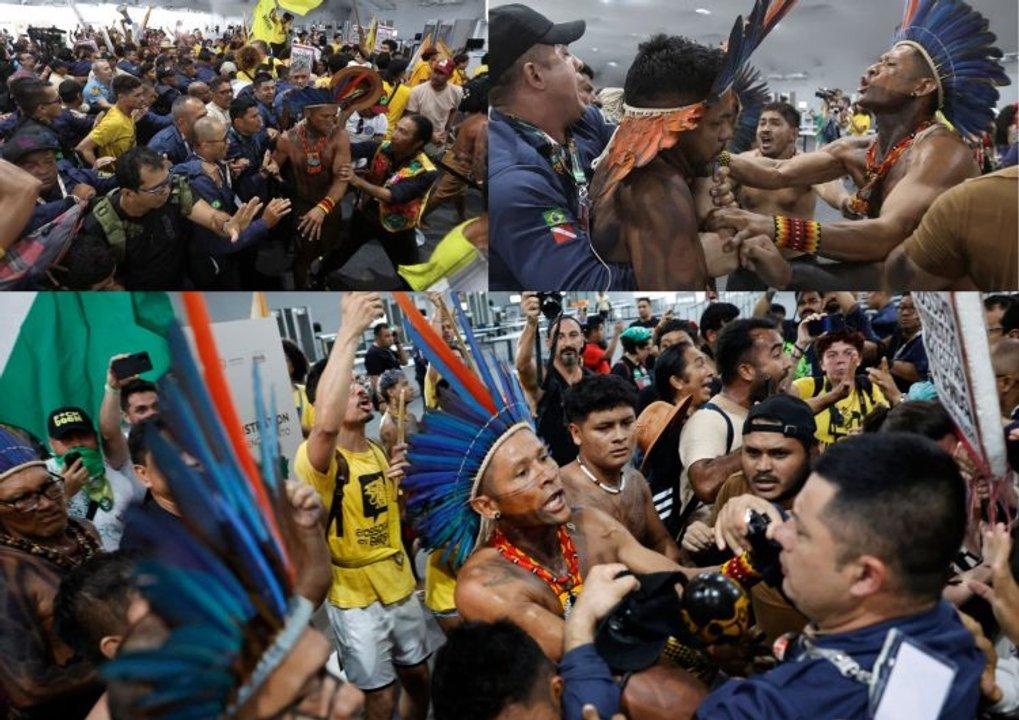 Invasioacuten de indiacutegenas y activistas en COP30