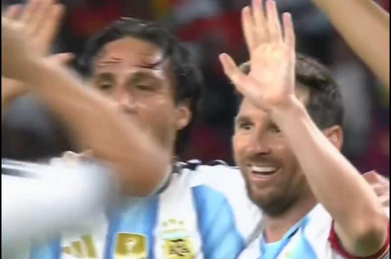Asiacute fue el gol de Messi para liquidar el partido entre Argentina y Angola