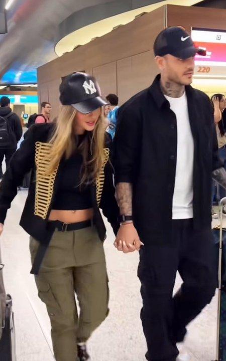 Mauro Icardi y la China Suaacuterez volvieron solos a Turquiacutea