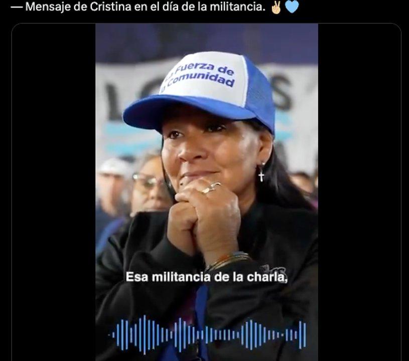 Cristina Kirchner pidioacute reconstruir confianza y se comparoacute con Peroacuten