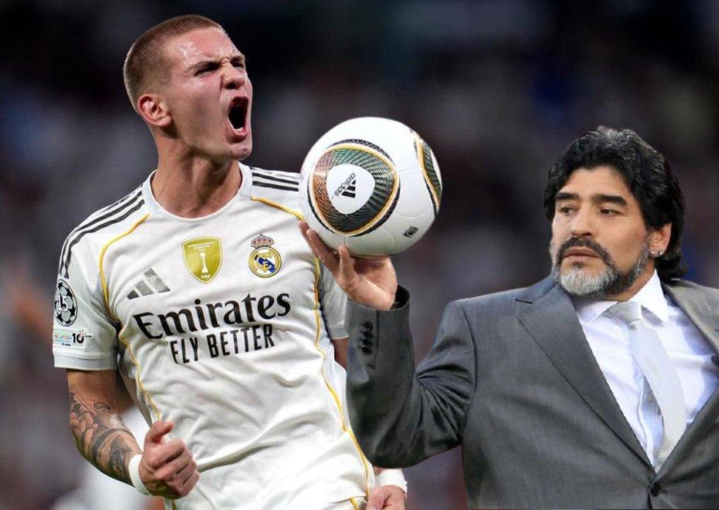 Emotivo tributo a Maradona- Mastantuono comparte versioacuten iacutentima de ldquoiquestQueacute es Diosrdquo