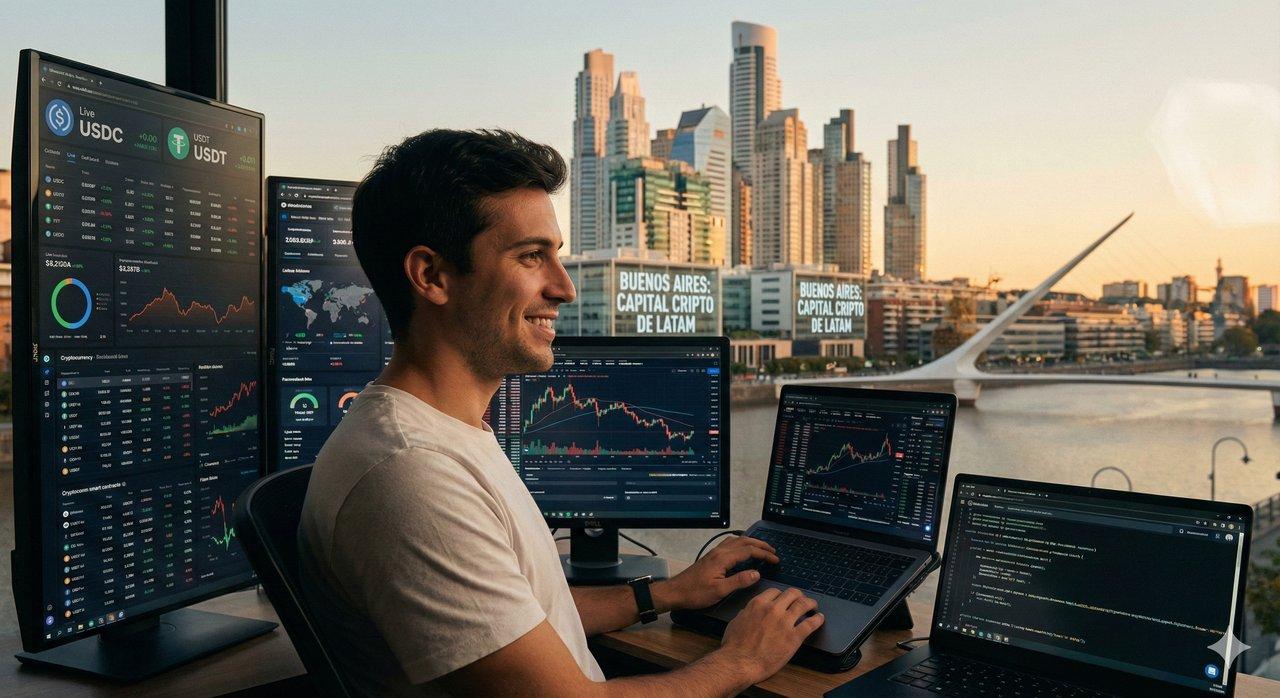 Los freelancer argentinos promedian US 2500 por mes y cobran en doacutelares digitales o stablecoins 